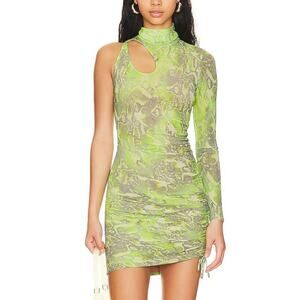 afrm green dress GANNI 